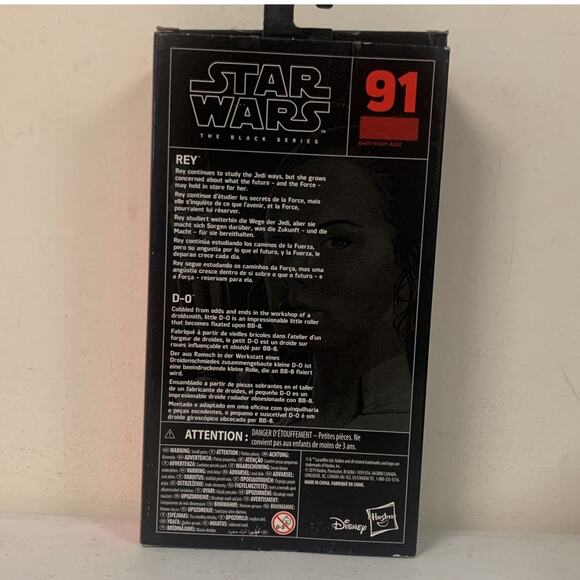 Star Wars The Black Series 91 Rey & D-O 6” Action Figure - Picture 2 of 6